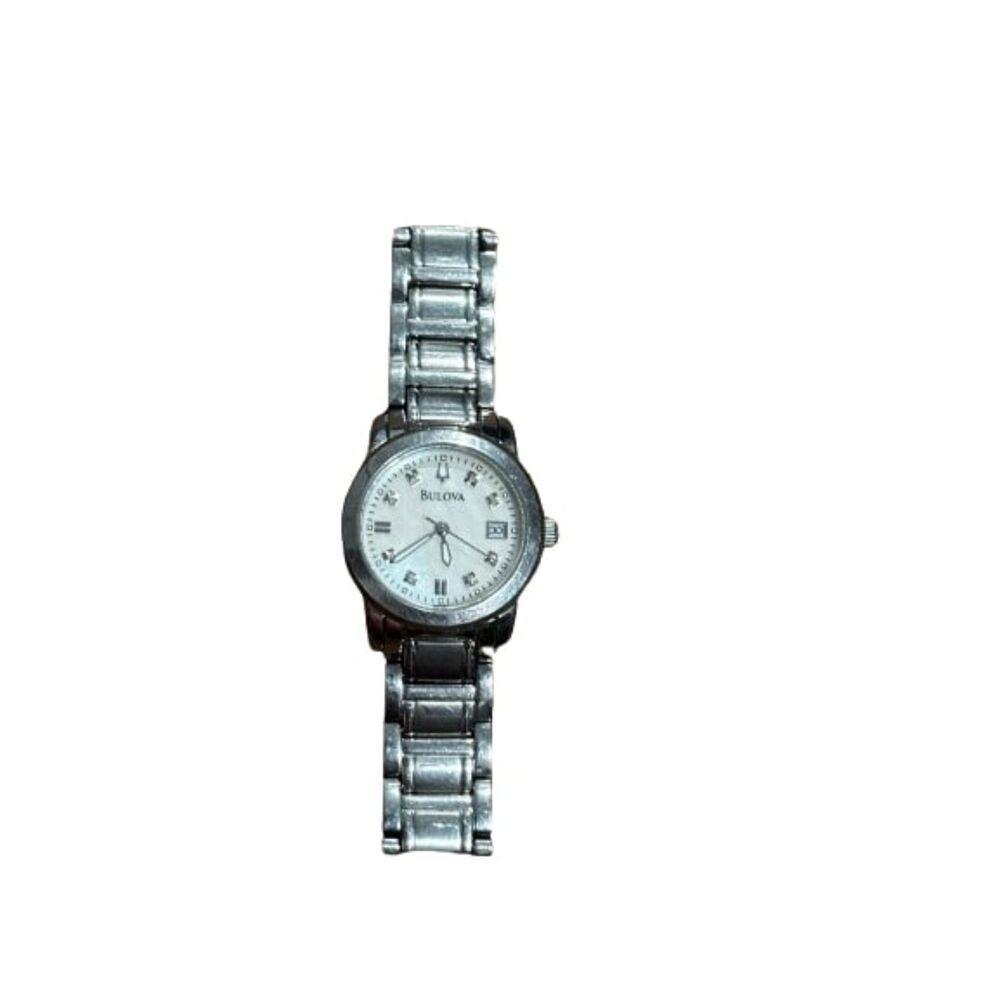 Bulova Commerce Root Women's Sports Casual Watch, Silver Toned
